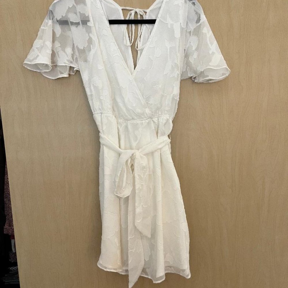 Lulus White Floral Dress